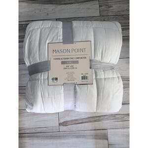 Mason Point Down, Alternative King-Size Comforter White NWT